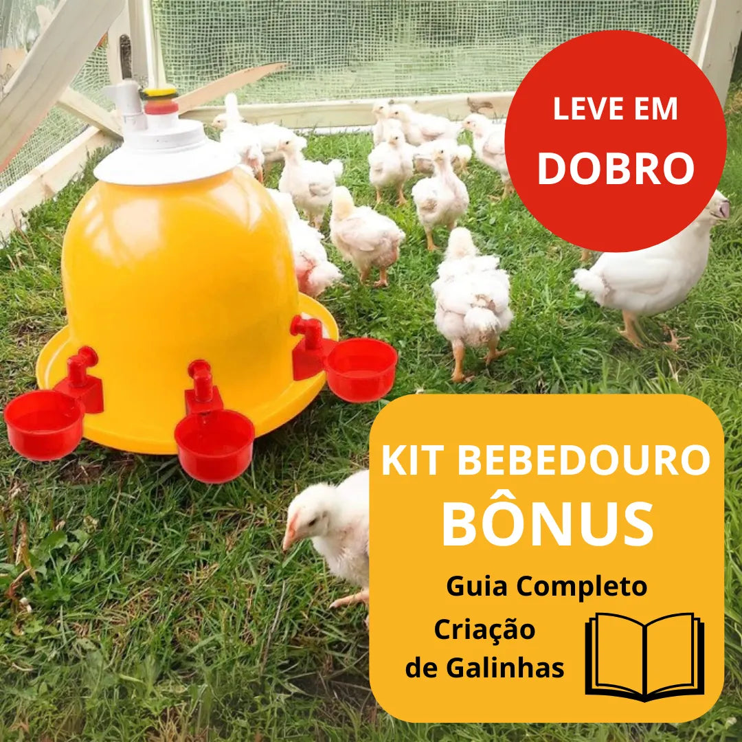 Bebedouro Automático para galinhas - COMPRE E LEVE EM DOBRO