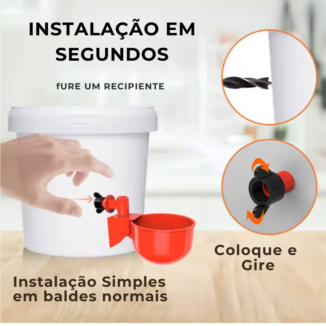Bebedouro Automático para Aves - Promoção Comprou, Ganhou!