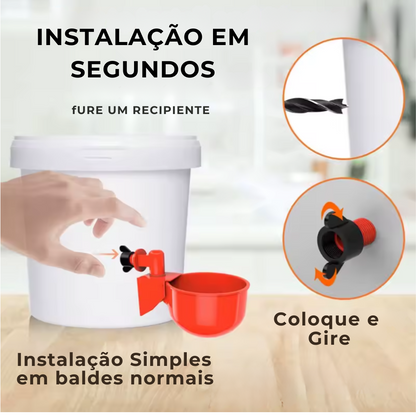 Bebedouro Automático para Aves - Promoção Comprou, Ganhou!