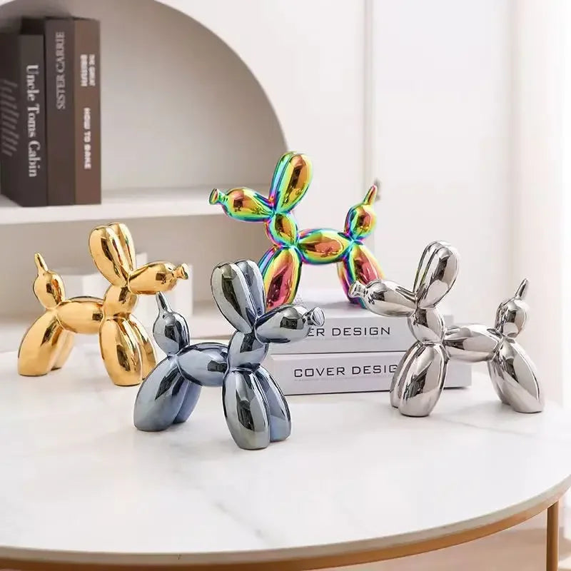 Escultura-Decorativa-Cachorro-Balão-em-Cerâmica–Marga