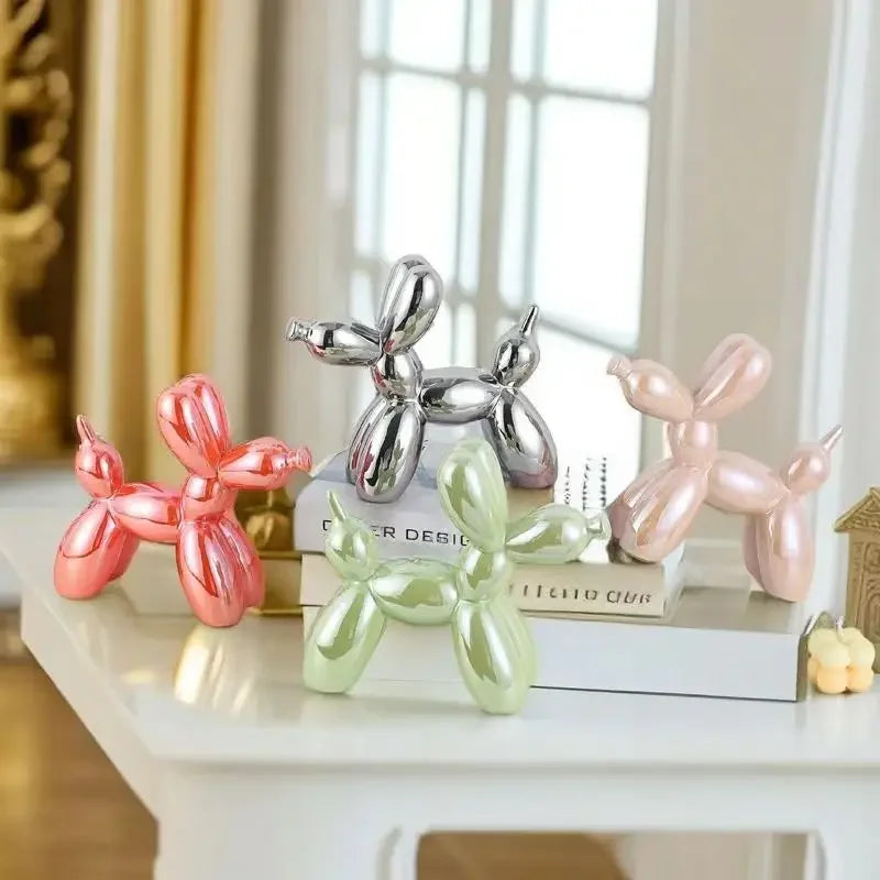 Escultura-Decorativa-Cachorro-Balão-em-Cerâmica–Marga
