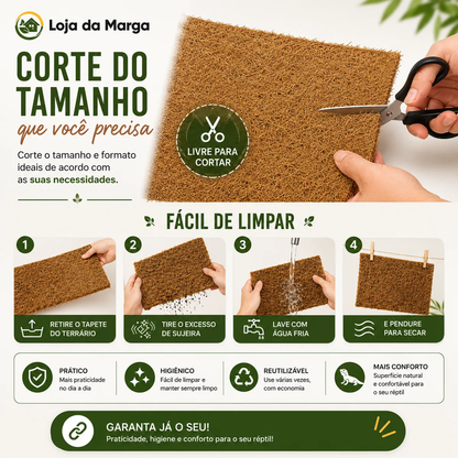 Infográfico: como cortar a almofada no tamanho do ninho e como limpar em 4 passos