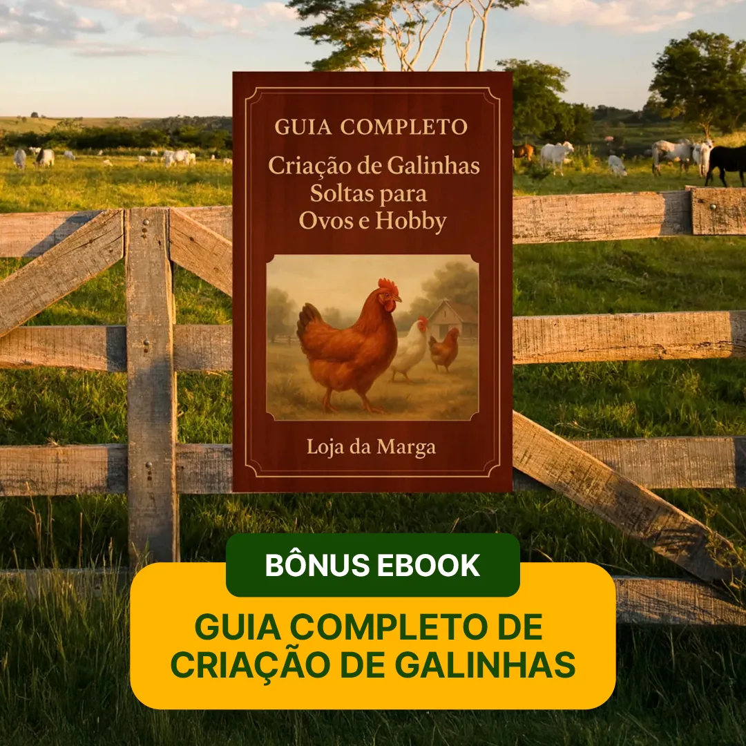 Bônus: e-book Guia Completo de Criação de Galinhas da Loja da Marga