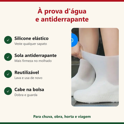 Benefícios da capa de sapato: à prova d'água, antiderrapante e reutilizável
