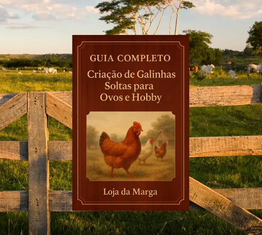 Capa do e-book Guia Completo de Criação de Galinhas Soltas para Ovos e Hobby