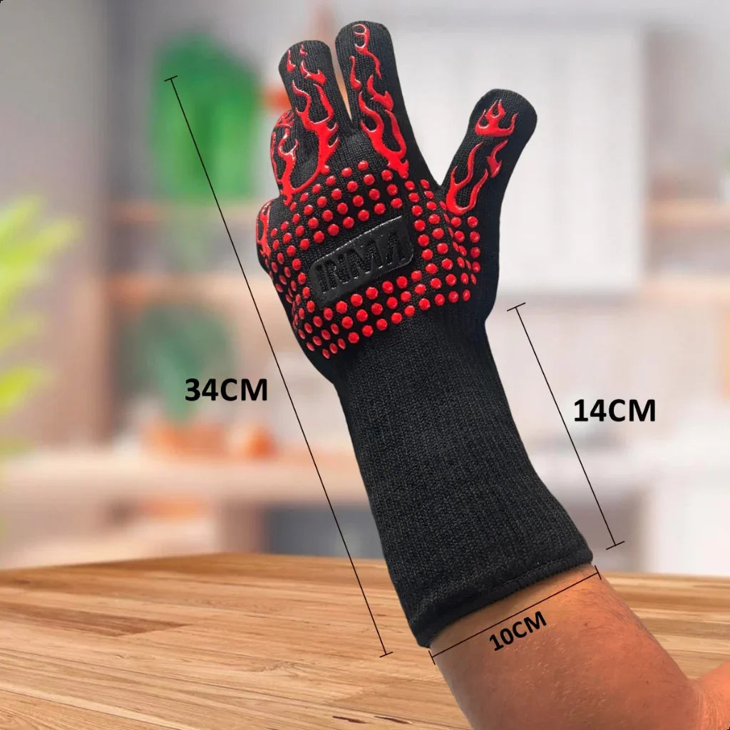 Luva térmica vestida com dimensões de 34cm de comprimento