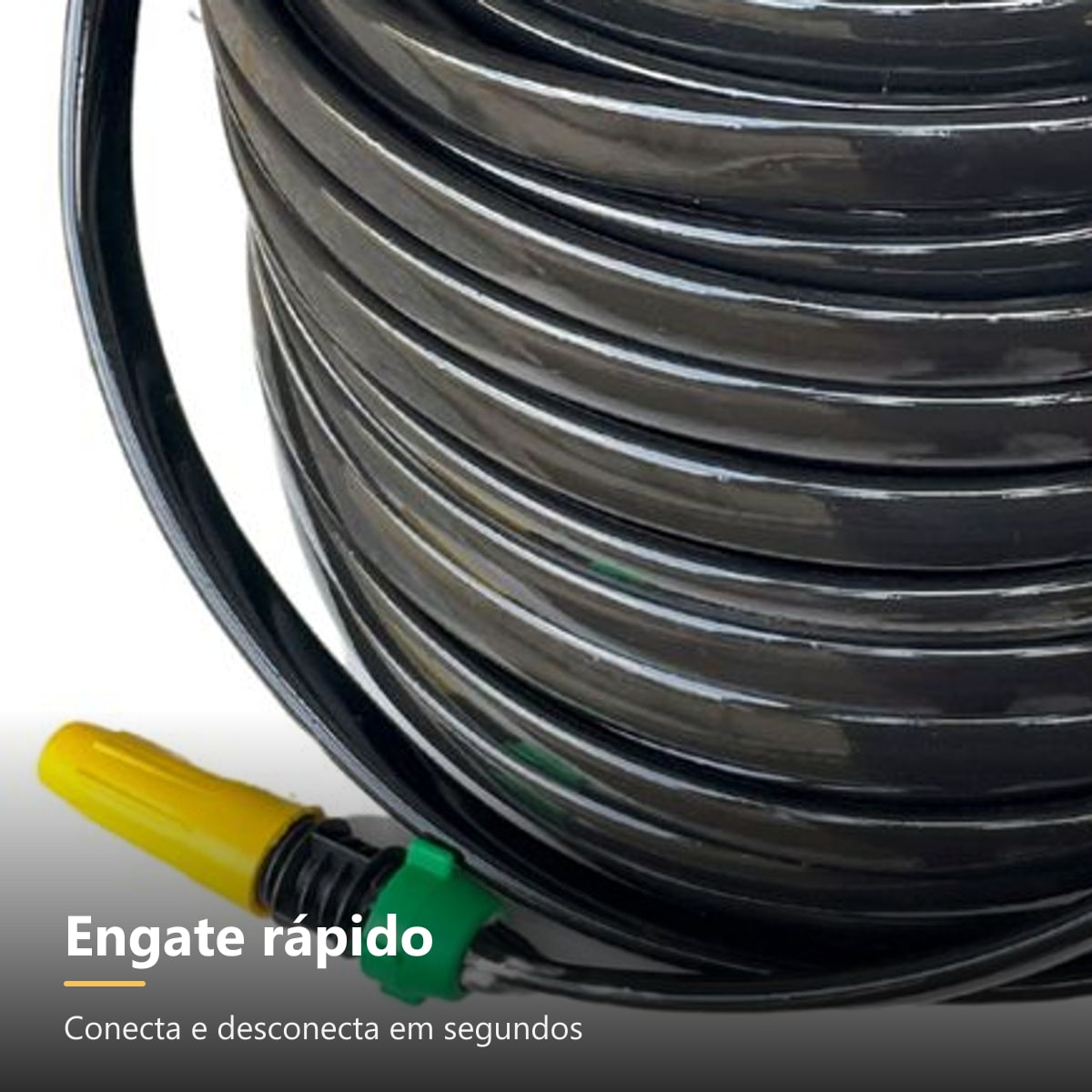 Engate rápido e esguicho da mangueira de jardim