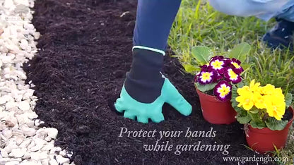 Luva Com Garras Para Jardinagem - Marga