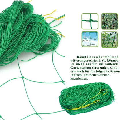 Rede de treliça enrolada com diagrama de uso para plantas trepadeiras